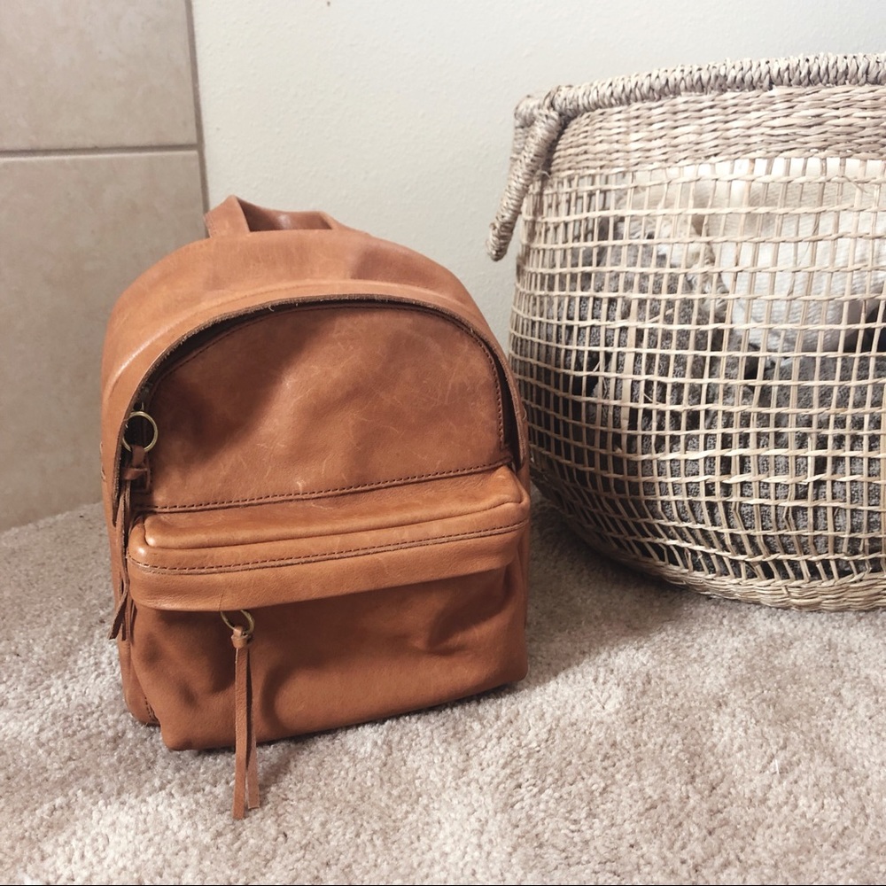 Mini Lorimer Leather Backpack